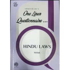 One Liner Questionnaire  (Hindu Laws ) Guidance note for Judiciary and other competitive Examination 