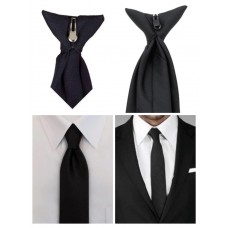 Clip-Tie, Ready made knot, Available in black Colour 